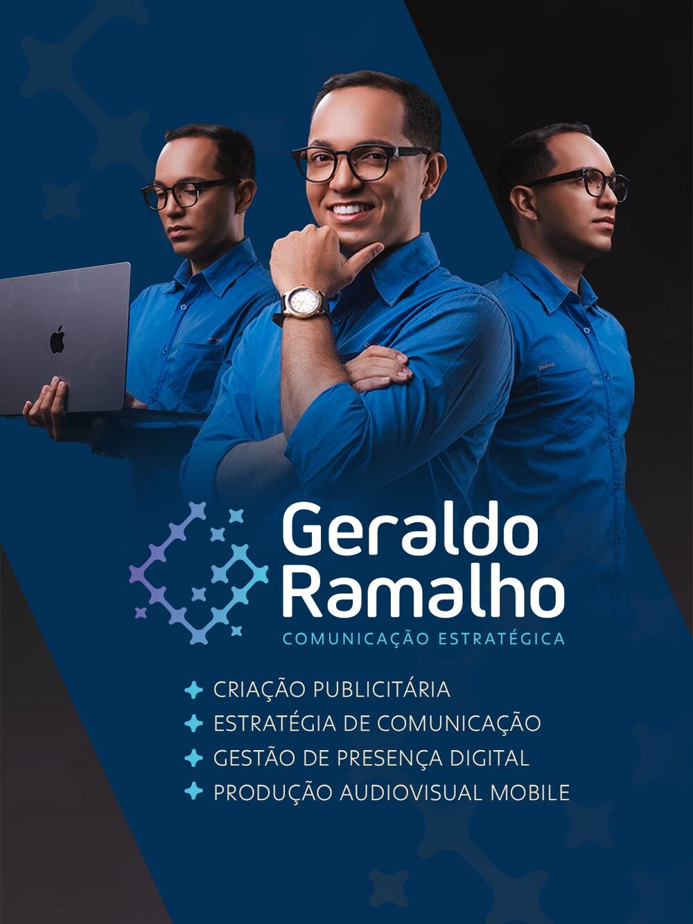 Geraldo Ramalho, especialista em comunicação estratégica, criação publicitária, gestão de presença digital e produção audiovisual mobile